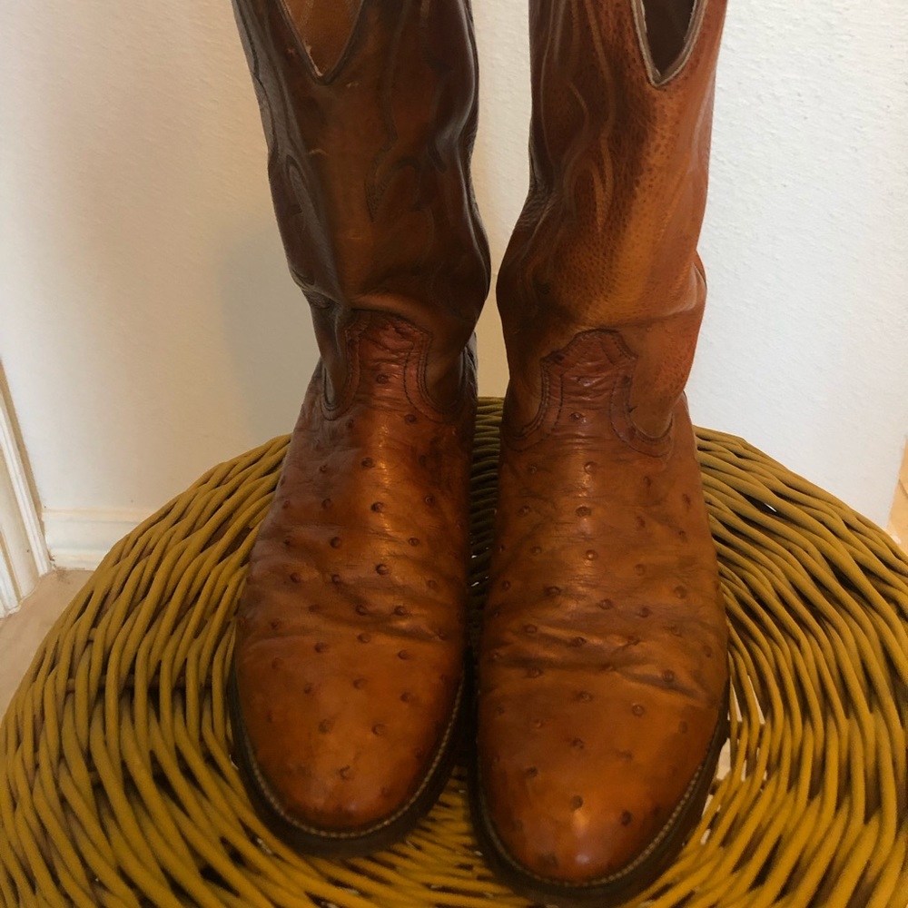 Real Ostrich Boots